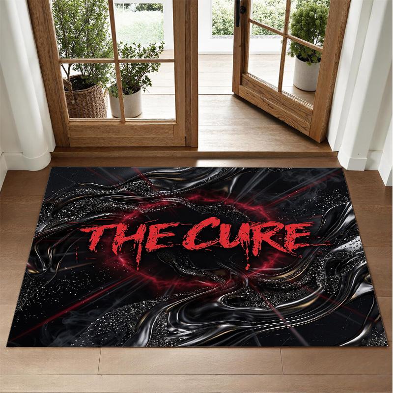 The Cure Design Crystal Velvet Rug Soft Decorative Mat for Bedroom Entrance