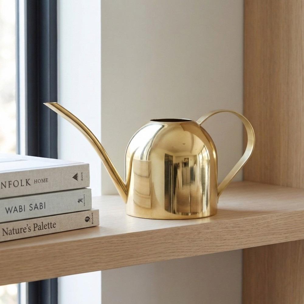 500ml Plant Watering Pot Stainless Steel Watering Kettle Durable Watering Can  Plant Care Gold