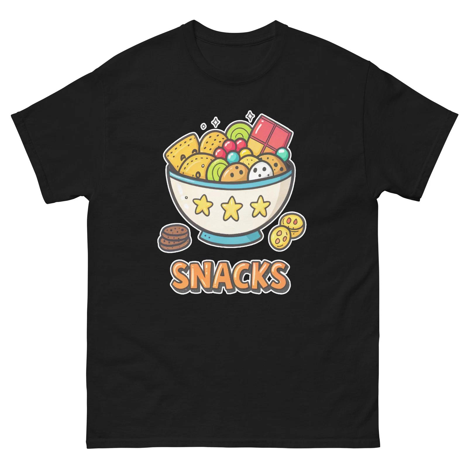 

Snacks Party Supplies Items Birthday Event T-Shirt M