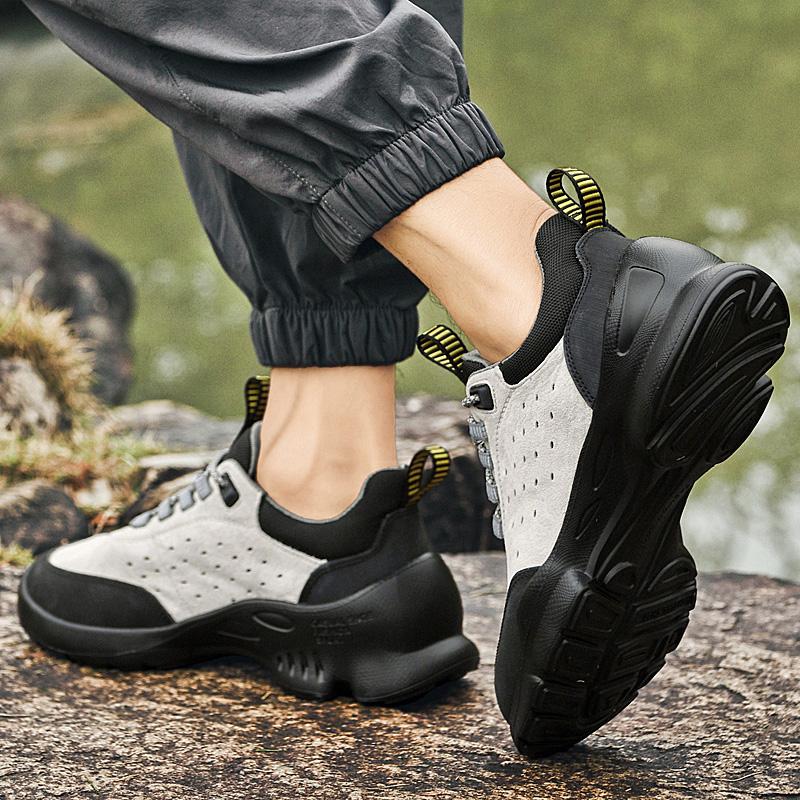 Fashion 2025 New Fashion Men Flats Walking Shoes Men's Premium Leather Sneakers Comfortable Gym Shoes Non-Slip Jogging Training Shoes