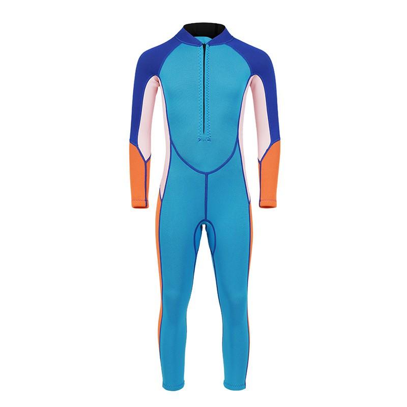 2mm Neoprene Kids Full-Body Wetsuit Snorkeling Diving Swimming Warmth Protection UV Resistance