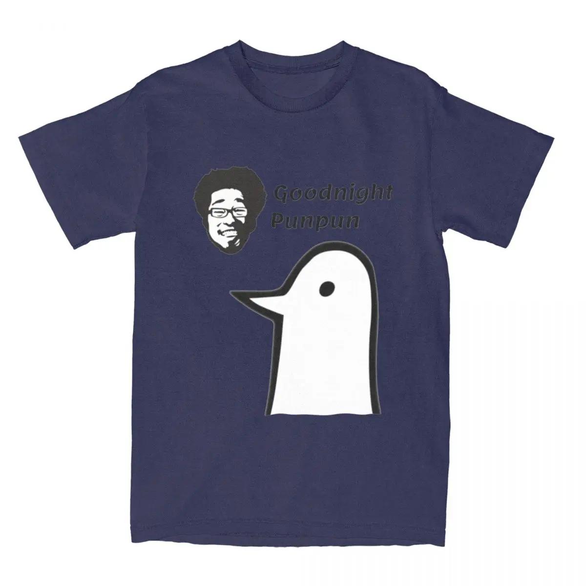 

Мужские Женские Футболки Спокойной ночи Пунпун Одежда Смешные Дорогой Бог Тинкл Хой Футболка Футболка Одежда Лето XXXXXL темно-синий