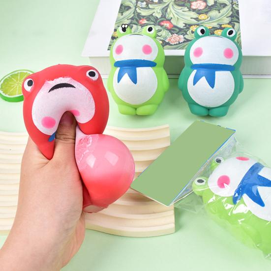 Decompression Toy Soft Slow Rebound Frog Stress Relief Squeeze Toy Toy Gift for Cartoon Fun Relaxation