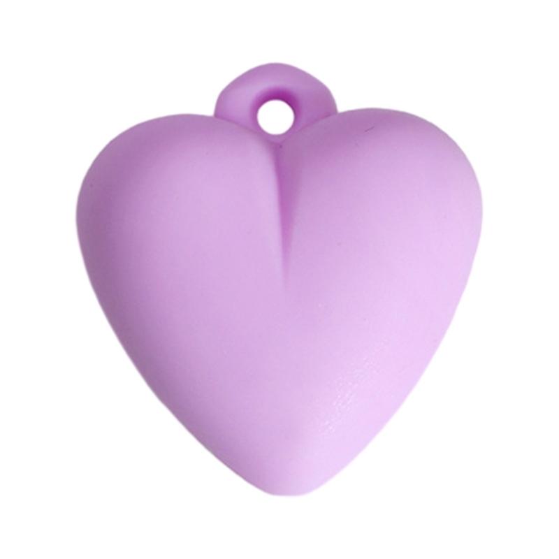 Acrylic Heart Pendant Bead DIY-Jewelry Making Necklace Charm Colorful Heart Loose Bead with Hole for Women Girl Teen