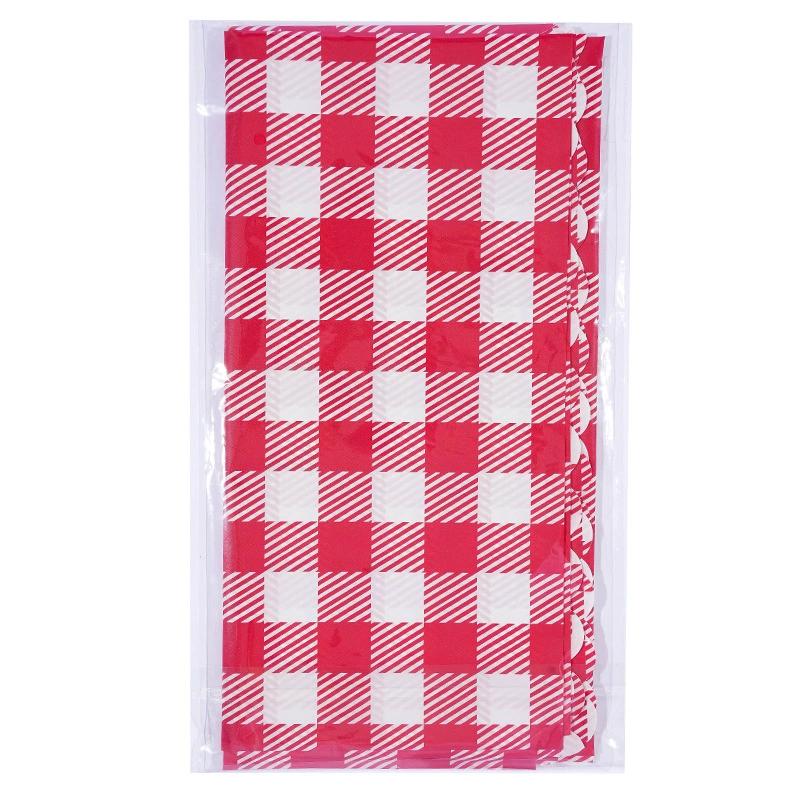 Simple Checkered Lace Tablecloth Kitchen Dining Table Waterproof Oil Proof Table Cloth Party Decoration Kitchen Linens
