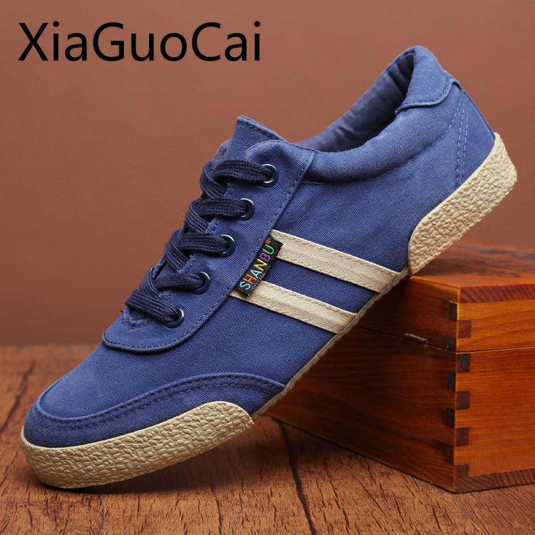 Round Toe High Quality Mens Canvas Shoes Flat Solid Summer Male Casual Shoes Lace Up Breathable Male Flat Casual Sneakers