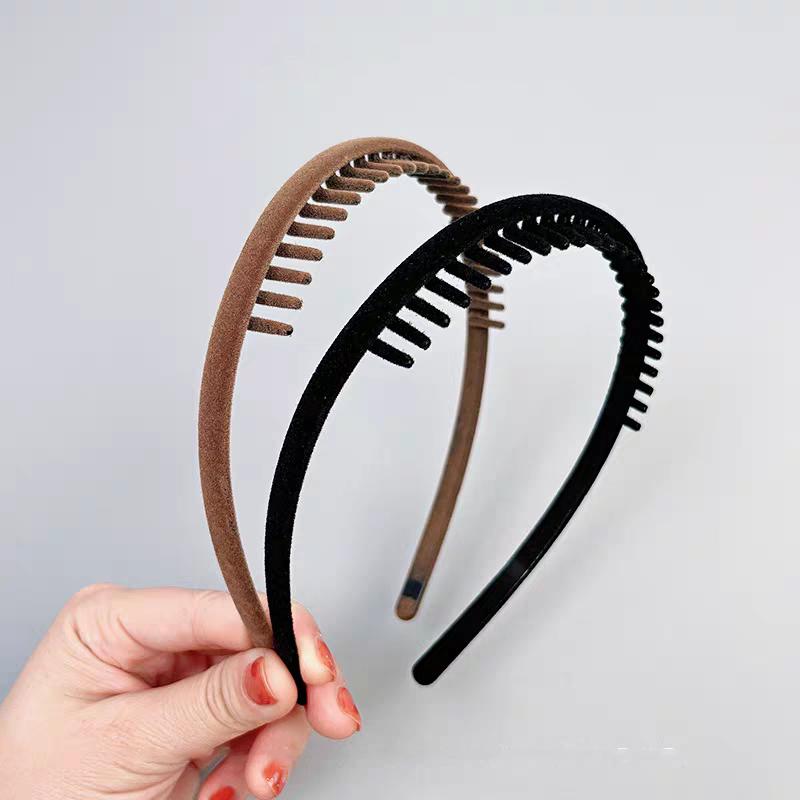 

2 шт. Элегантная черно-красная бархатная повязка на голову с зубцами, ретро-повязка для женщин, девочек, резинки для волос, аксессуары для волос