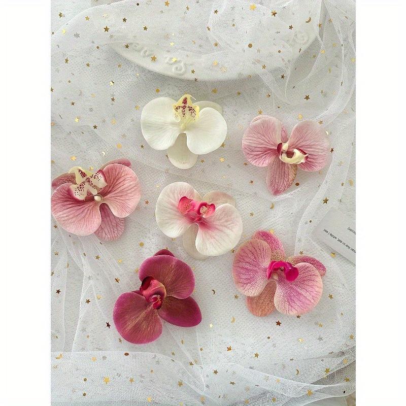 1/3pcs Butterfly Orchid Decorative Faux Flower DIY Accessory For Hats, Shoes, Clothes, Valentine Day, Gift Gifts Birthday Graduation