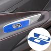 Blue Carbon Fiber Door Window Switch Lift Sticker Trim For Corvette C8 Z51 20-25