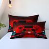 Red Gamepad 3D Digital Printing Three-Piece Bedding Quilt Cover