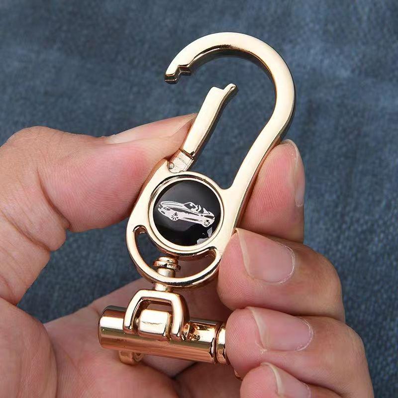 Unisex Creative Horseshoe Keychain with Anti-Lost Lanyard