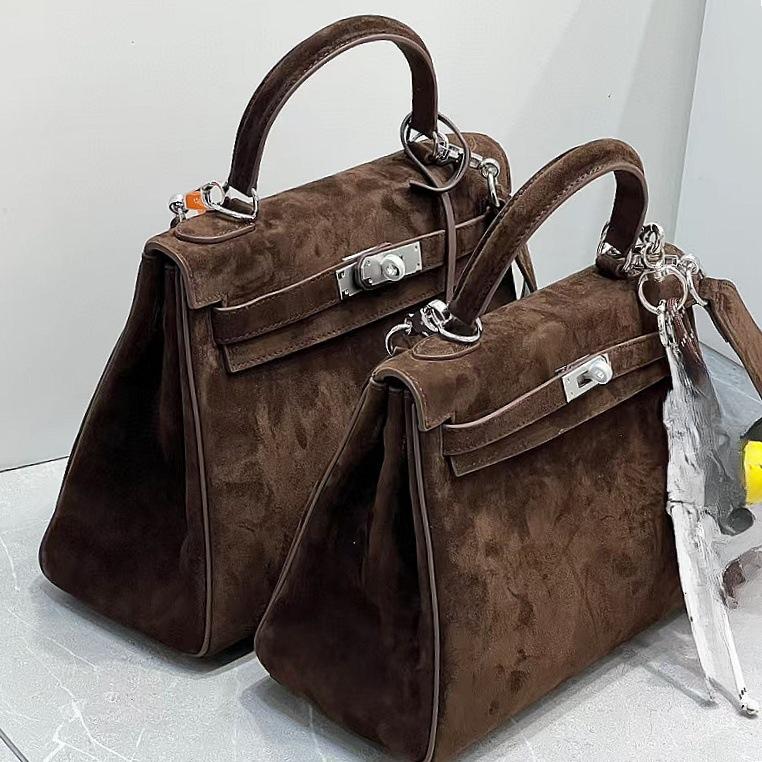 

Новая осенне-зимняя сумка с широким плечевым ремнем из матовой кожи, замшевая, из коровьей кожи первого слоя, портативная, на одно плечо, сумка-мессенджер, с высоким чувством 28 кофейный