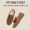 Women's Retro British Tassel Loafers - Genuine Leather Slip-on Flats for Fall & Winter