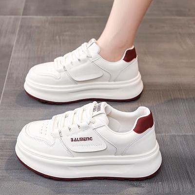 Little White Shoes Women Show Their Feet Small Autumn New Breathable Casual Fashion Versatile Thick-soled Non-slip Sports Board Shoes