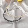 Strass Sechsblütenblatt Stirnband Damen Luxus Kopfreif Band Mode Party Haaraccessoires Haarband Reifen Kopfschmuck