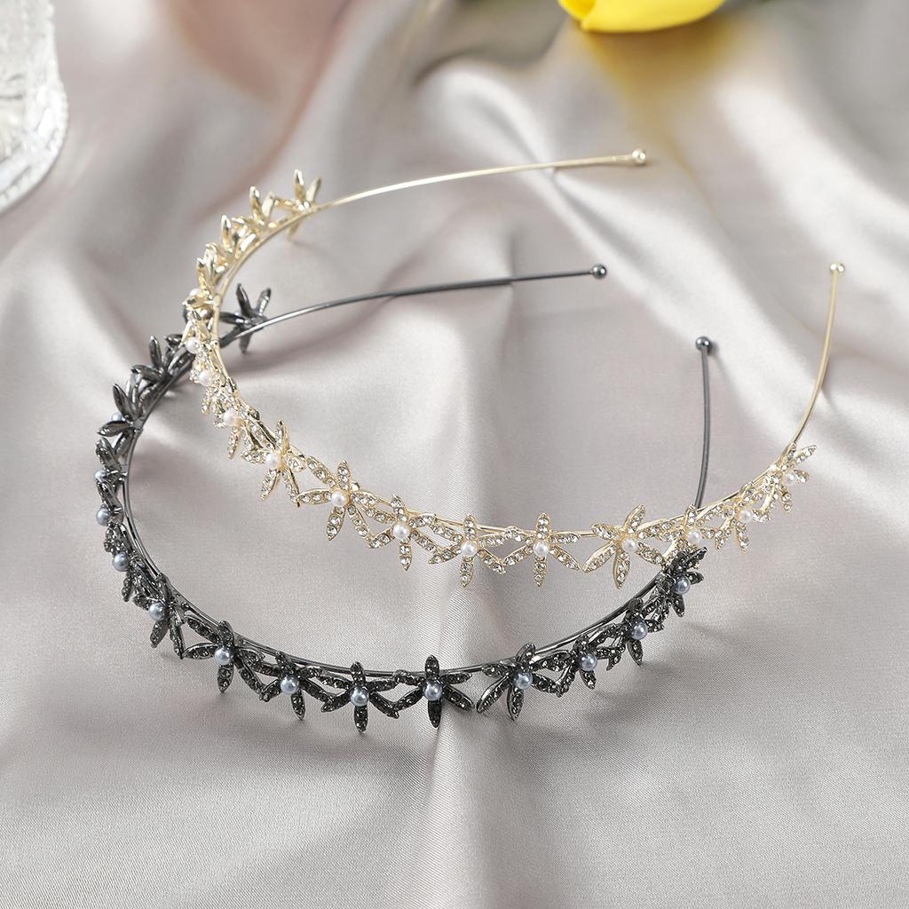 Strass Sechsblütenblatt Stirnband Damen Luxus Kopfreif Band Mode Party Haaraccessoires Haarband Reifen Kopfschmuck