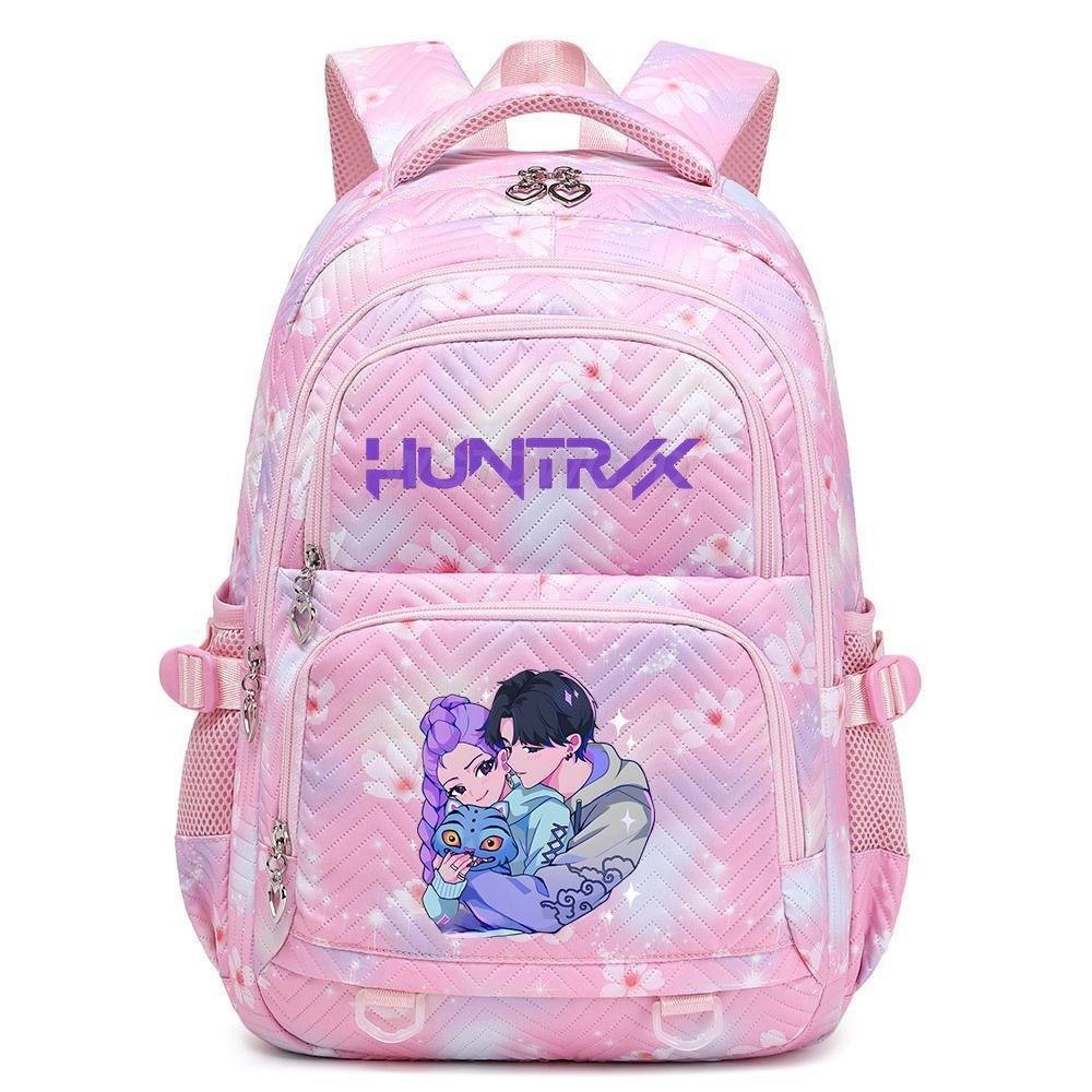Kpop Demon Hunter Printed Backpack Female Student School Bag Large Capacity Lightweight Casual Backpack Trendy Fashion