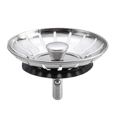 Stainless Steel Kitchen Sink Strainer Stopper Waste Plug Sink Filter Replacement Anticlogging Drain Basket Enduring