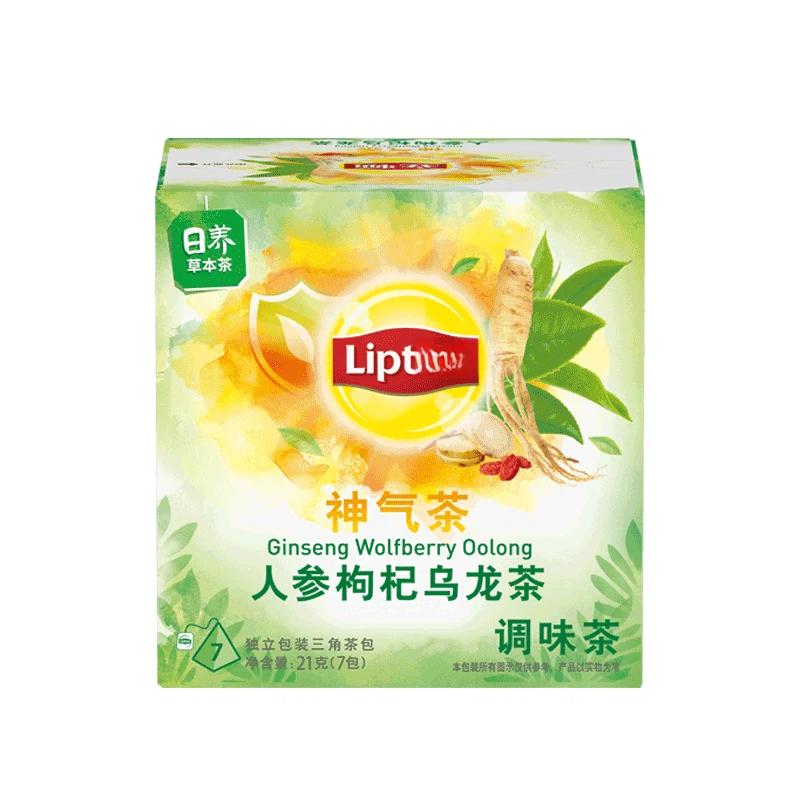 Herbal Tea: Ginseng & Goji Berry Oolong Tea 7-Pack Boxed Set Individually Packaged Portable Triangular Tea Bags Herbal Infusion