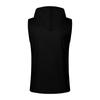 Men Sleeveless Hoodie Button Front Drawstring Hooded Tank Top Lightweight Pullover Casual Loose Fit Shirt for Everyday Wear