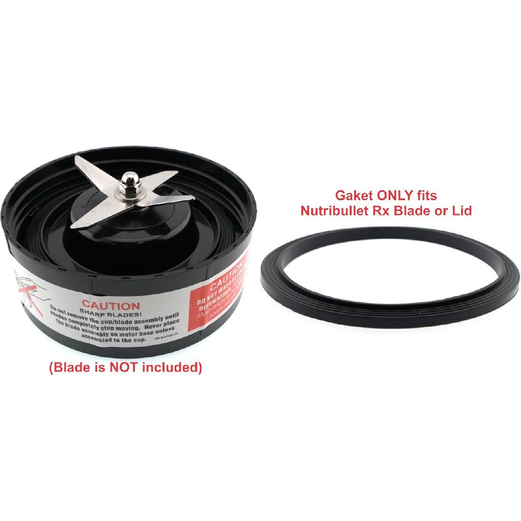 Blendin Replacement Gasket, Compatible with Nutribullet RX 1700W NB-301, N17-1001 Blenders Blade and Stay Fresh Lids (2 Pack)