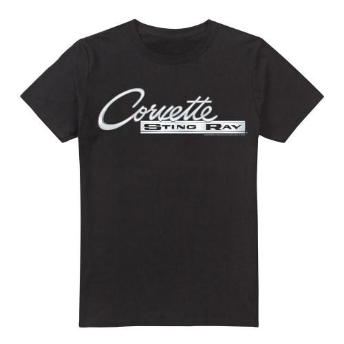 Chevrolet Unisex Adult Chrome Stingray Logo T-Shirt