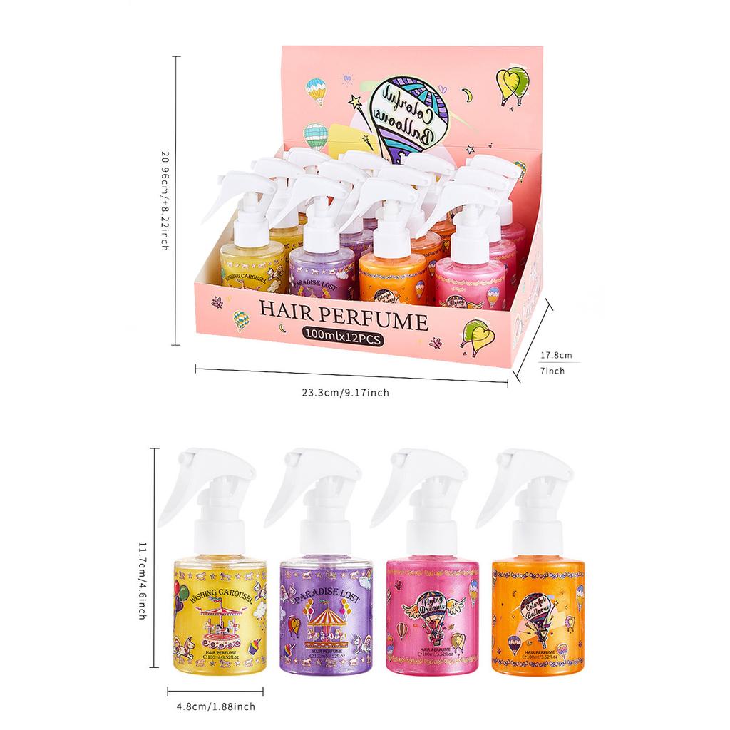Refreshing Perfume Spray for Women Men - Long Lasting Fragrance Mist Suitable for Body Hair and Clothing