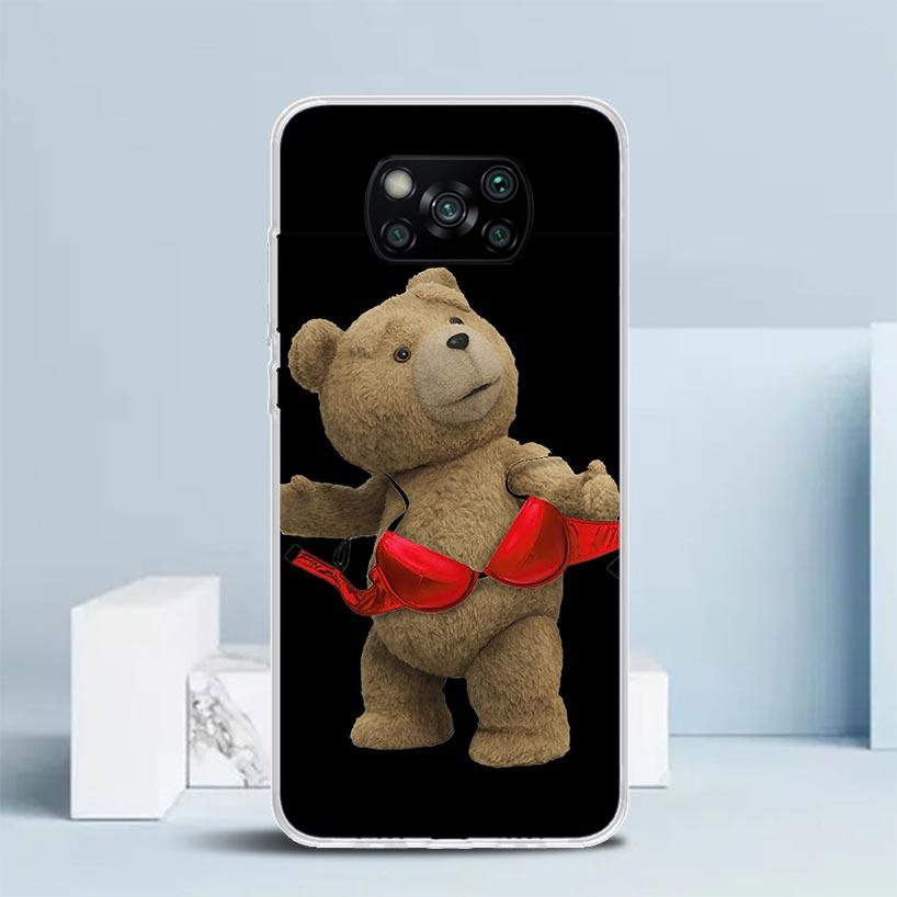 

Naughty Cute Bear Funny Mascot Phone Case For Xiaomi Poco F7 Ultra X5 X6 X7 Pro M7 Redmi 15C 15 13C 13 12C 12 10C 10 10A 9 9C 9A Xiaomi Poco M7 4G