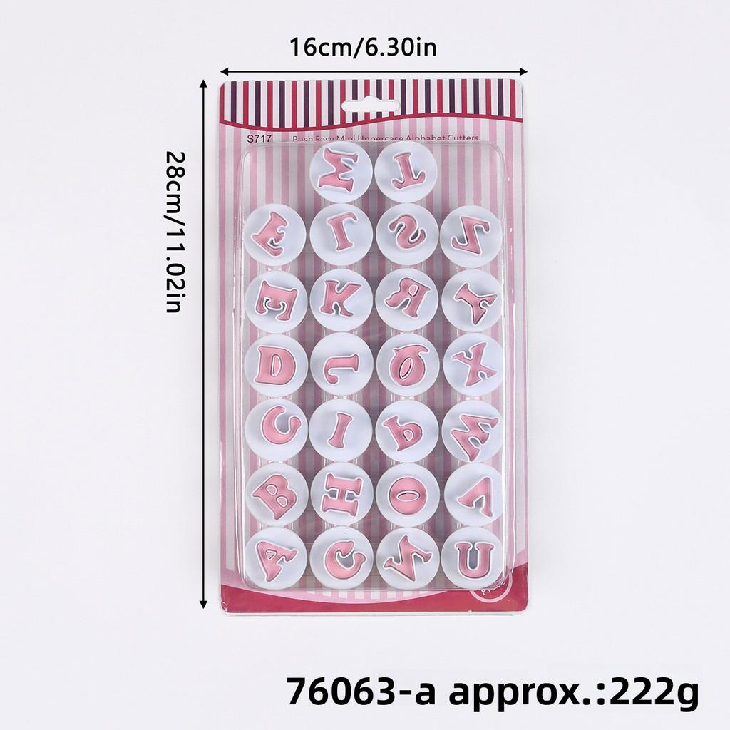 26 Capital and Lowercase Letters, Numbers, Cookie Spring Pressing Mold, Fondant Cake Printing Mold, Cutting Mold, Cutting Tool for Baking