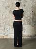 Iyussiti Folding Maxi Skirt - Black