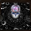 Tarot Card Tablecloth Altars Cloth Astrology Divinations Non-Slip Mat 12 Constellations Tablecloth Tapestry Home Decors