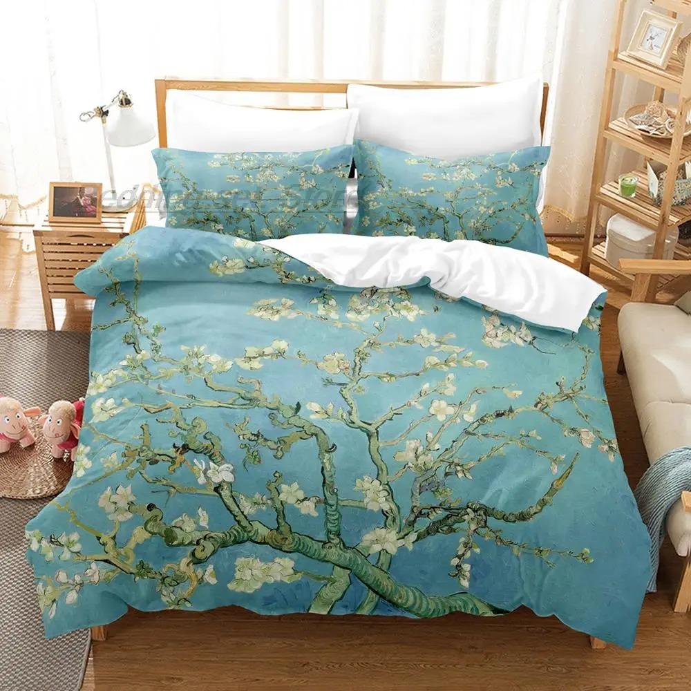 

Van Gogh Bedding Set Single Twin Full Queen King Size Bed Set Aldult Kid Bedroom Duvetcover Sets 3D retro classic Tool 70x133cm 2pcs