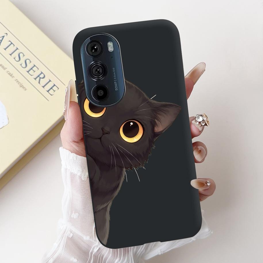 For Motorola Edge 30 Pro Case XT2201-1 Cover Lovely Panda Bowknot Silicone Shockproof Cover For Moto Edge Plus 2022 Edge30 Funda