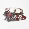 Rhinestones Skull Buckle Belt for Women Men Sequined Hiphop Belt for Pants Jeans Popular Rockers Belt Waist Accessories
