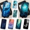 Manta Ray Ocean Animal Phone Case For Samsung Galaxy A91,A80,A73,A72 ,A71,A53A52,A32 ,A31A22,A21s,A20,Black Cover