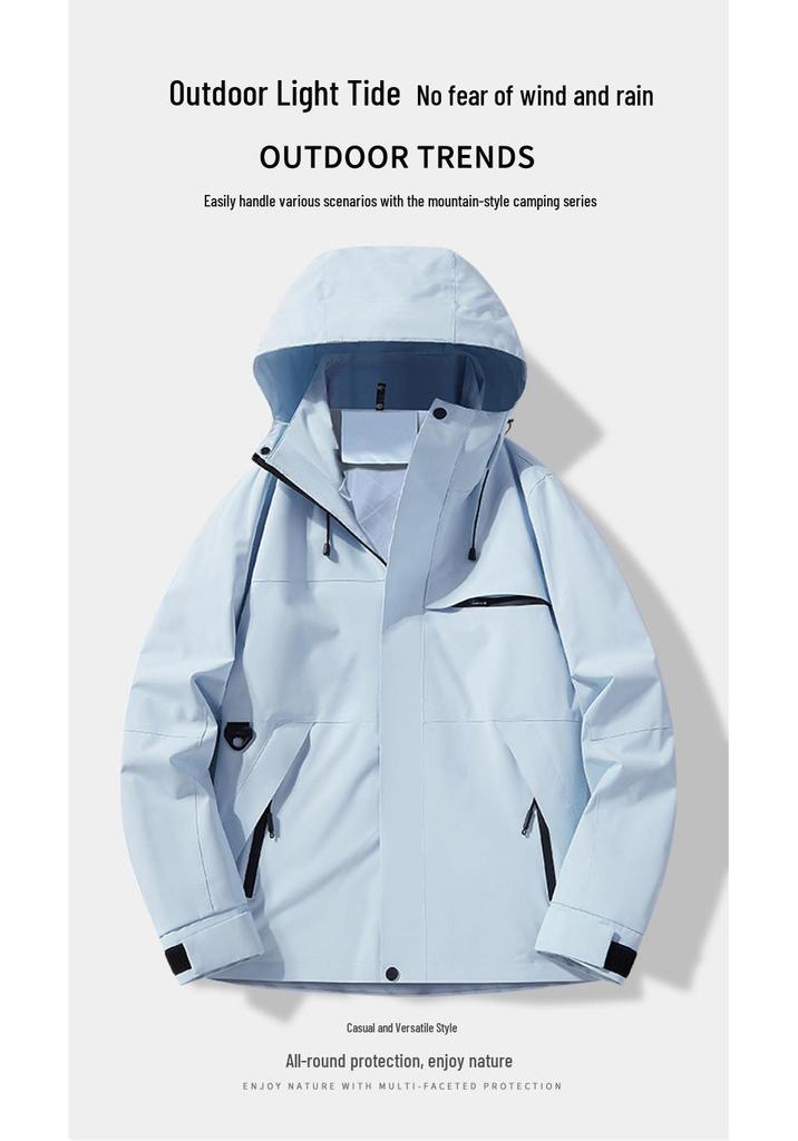 High-Quality Men's and Women's Windproof Waterproof Outdoor Jackets for Spring and Autumn Mountaineering