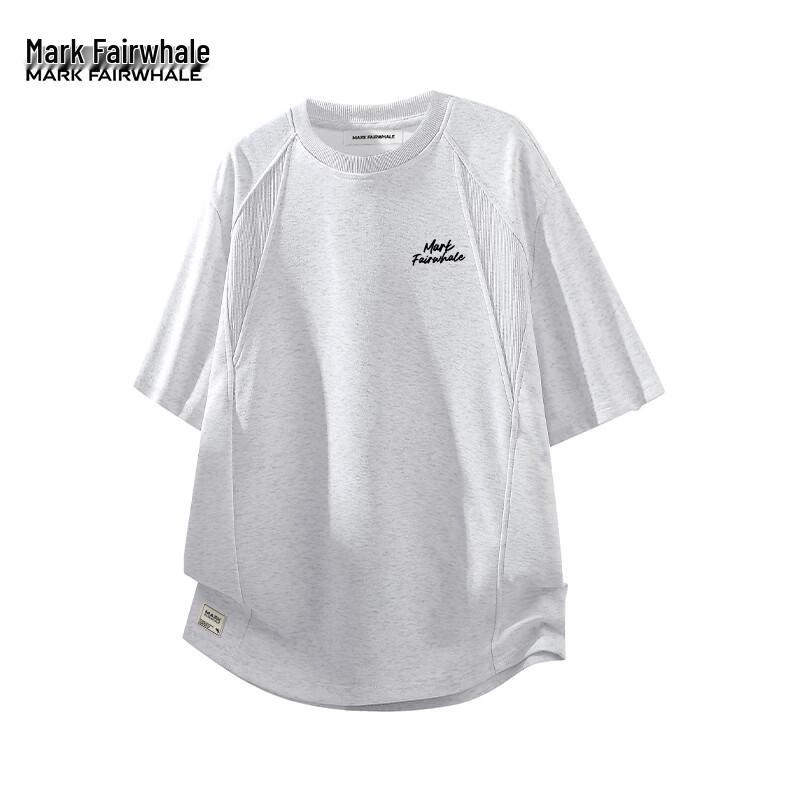 MARK FAIRWHALE Men s Loose Fit Cotton Short Sleeve T-Shirt L