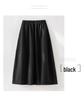 Elastic Waist Tulip Hem Skirt - Women's 2026 Spring French Hepburn Style Mid-Length Little Black Skirt