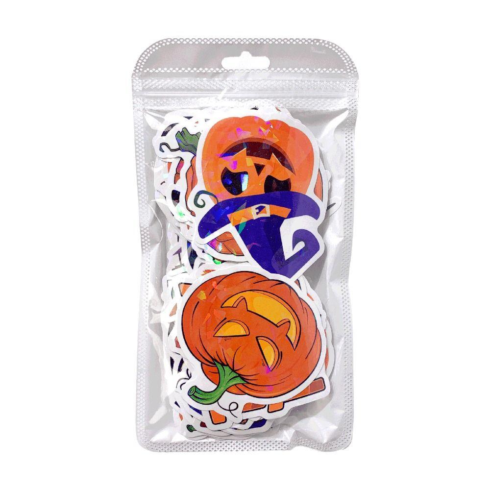Decorative Decals DIY Pumpkin Stickers Party Decor Halloween Stickers 50pcs/set   Suitcase