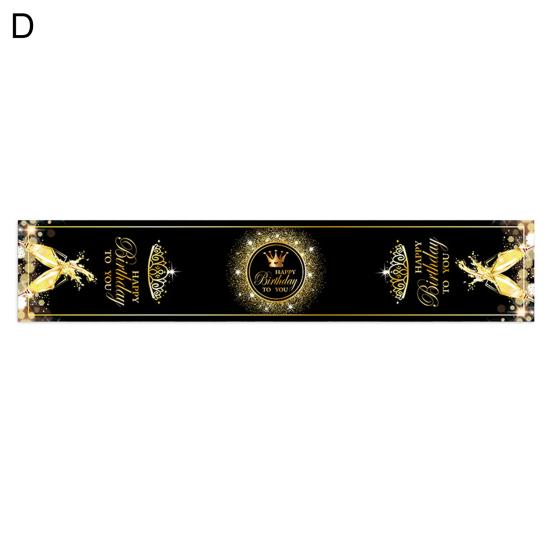 Tischläufer, waschbar, für mehr Tischatmosphäre, Oxford-Bankett, Happy Birthday, Party-Tuch, Heimdekoration