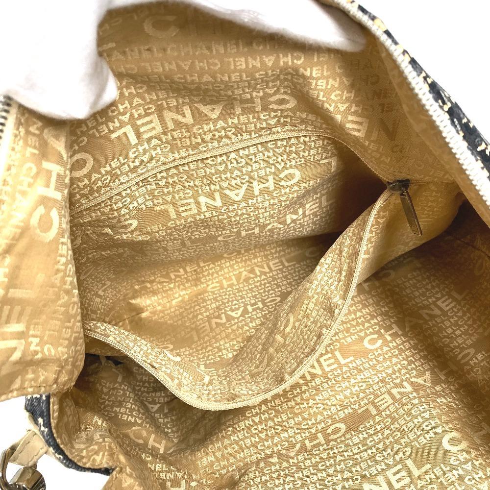 CHANEL Clover logo 2-way bag Handbag Vertical Tote Crossbody Shoulder Bag