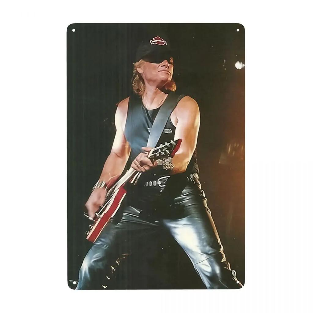 Segni Metallica Vintage Johnny Hallyday Personalizzati Cantante Rock Francese Placca di Latta Cancello Giardino Bar Decorazione Murale 30x20cm