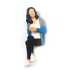 Decorative Resin Miniature People Models 1:64 Size Sitting Figure Sculpture Suitable for DIY Projects & Family Activity