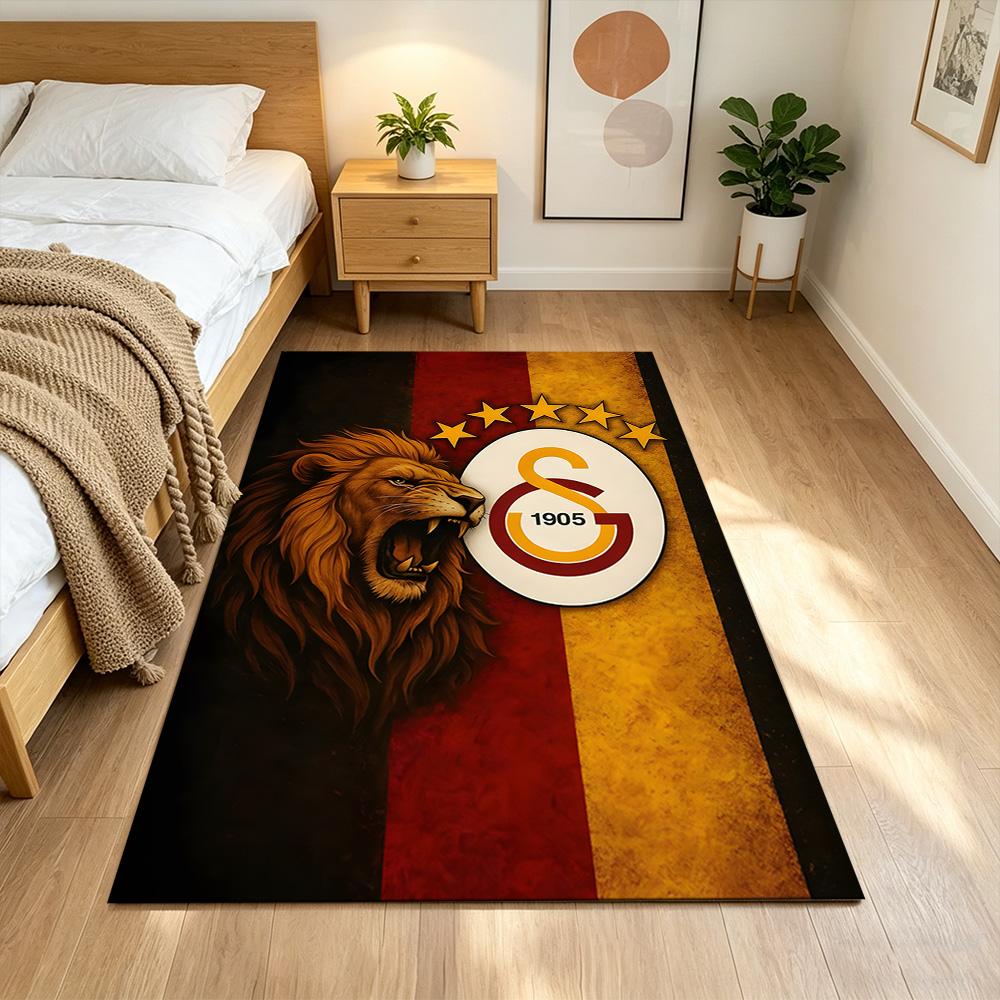 Aslanlar GS Floor Rug Office Rug Perfect for Entryway Game Room Dining Room Dormitory Anti-slip Rug Office home decor Perfect Gift for Women/Men