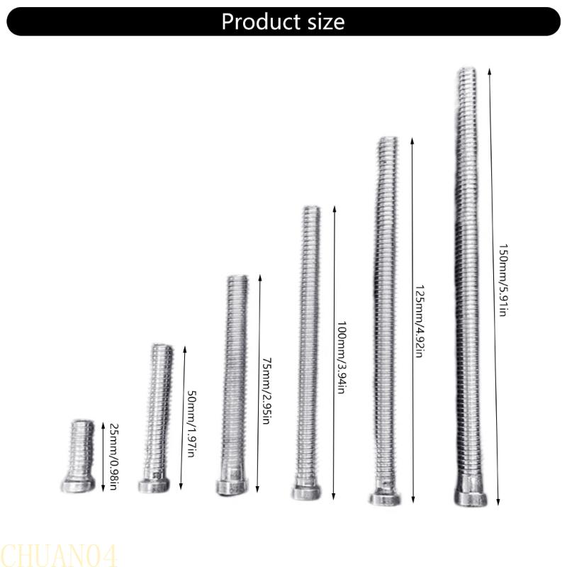 A1A2 6Pcs Billiards Cue Weight Bolt Pool Cue Weight Bolts Screw with Wrench Billiards Club Counterweight Screw Easy To Use