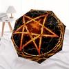 Enchanted Pentagram with Thorny Branches StickerUmbrella, Portable 3-Fold Umbrella for Men & Women,Christmas Gift ES143