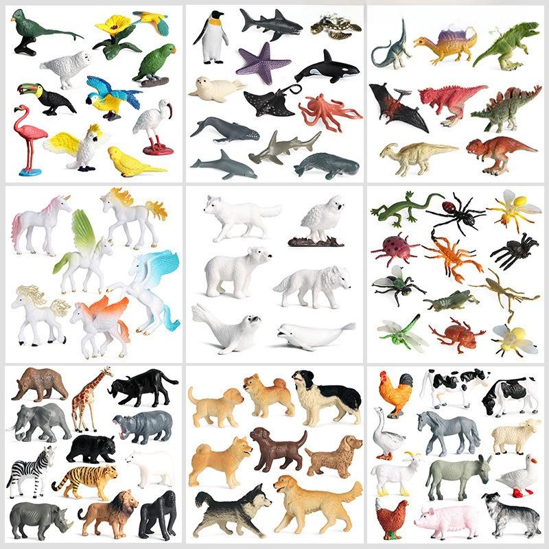 Farm Pasture Simulation Plastic Doll Model Ornament Farmer Worker Animal Woman