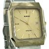 RADO DIASTAR Vintage 129.9540.3 Quartz QZ Square Gold Champagne Gold Dial Date Sapphire Crystal Glass Men's Watch WATER SEALED 3-Hand New Belt
