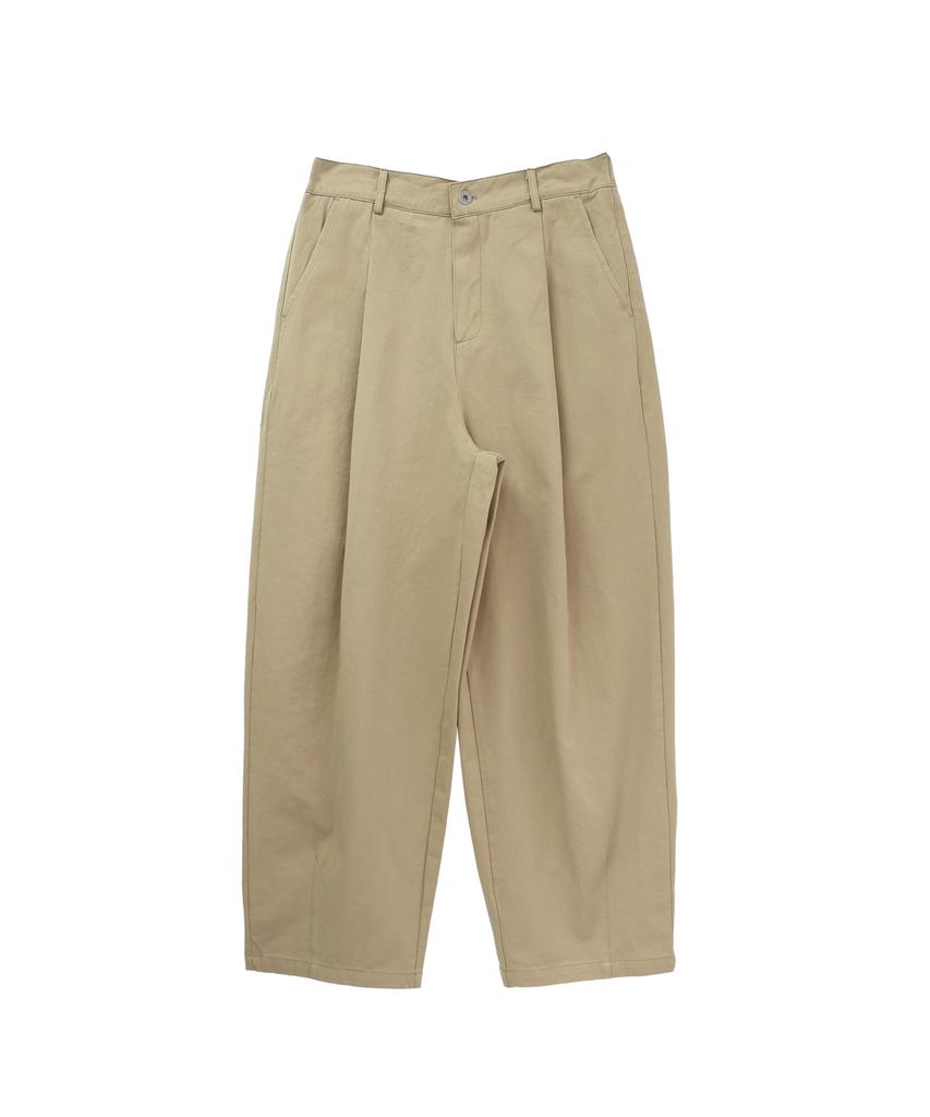 GOSTREET Wide Dart Pants Beige