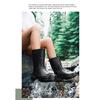 Mid Calf Rain Boots Seamless Waterproof PVC Rubber Wellies Anti Slip Thick Sole Outdoor Garden Work Rain Shoes